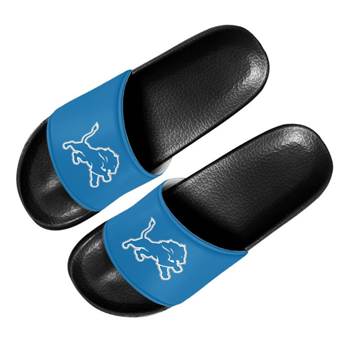 Women's Detroit Lions Flip Flops 001